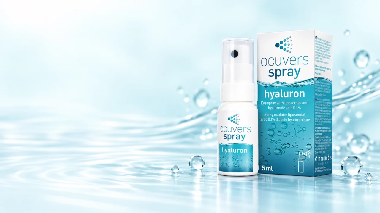 Ocuvers Hyaluron – očný sprej a balenie